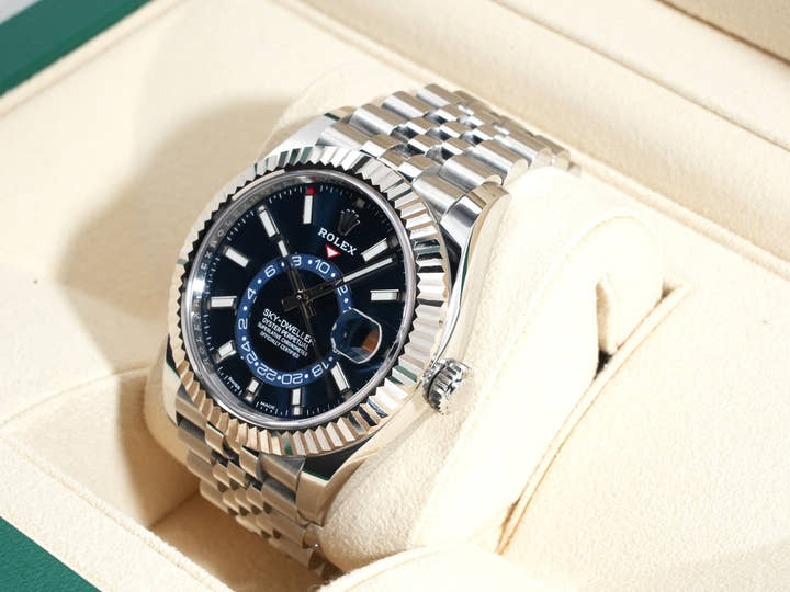 ロレックス スカイドゥエラー Ref.326934 ステンレススチール/ホワイトゴールド ブルー文字盤 ジュビリーブレスレット