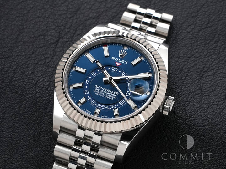 ロレックス スカイドゥエラー Ref.326934 ステンレススチール/ホワイトゴールド ブルー文字盤 ジュビリーブレスレット