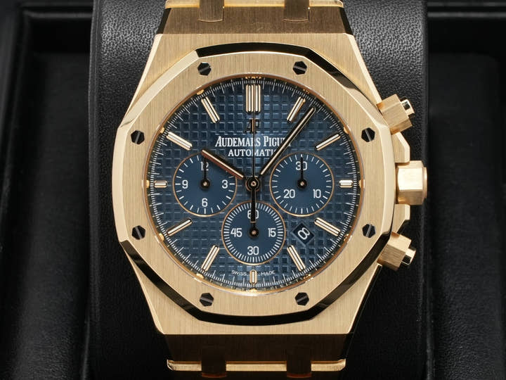 オーデマピゲ ロイヤルオーク クロノグラフ Ref.26320BA.OO.1220BA.02 イエローゴールド ブルー文字盤