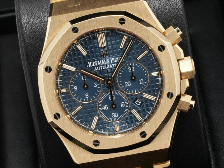 オーデマピゲ ロイヤルオーク クロノグラフ Ref.26320BA.OO.1220BA.02 イエローゴールド ブルー文字盤