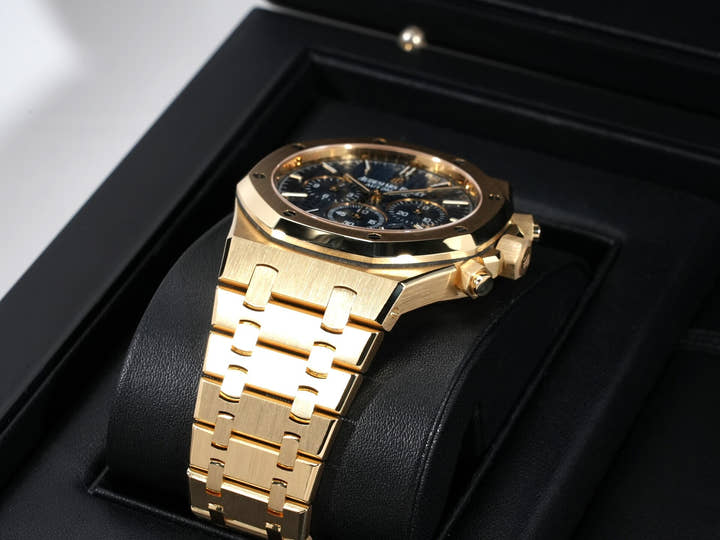 オーデマピゲ ロイヤルオーク クロノグラフ Ref.26320BA.OO.1220BA.02 イエローゴールド ブルー文字盤