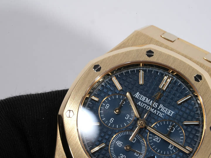 オーデマピゲ ロイヤルオーク クロノグラフ Ref.26320BA.OO.1220BA.02 イエローゴールド ブルー文字盤