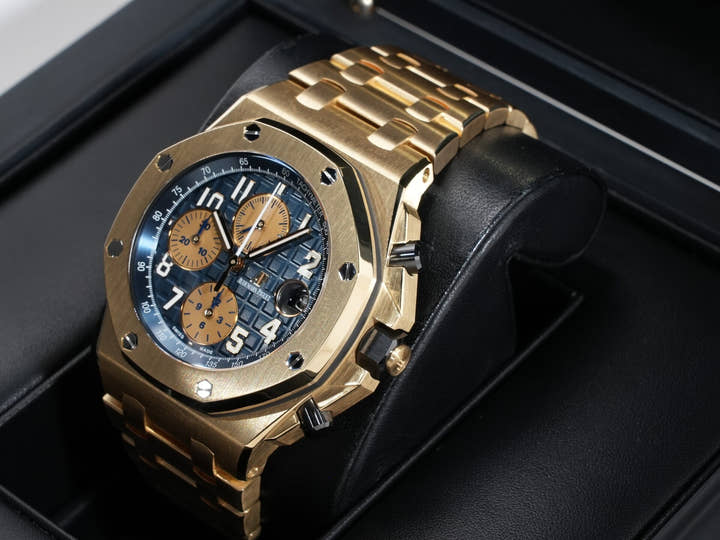 オーデマピゲ ロイヤルオーク オフショア クロノグラフ Ref.26470BA.OO.1000BA.01 ステンレススチール ブルー文字盤