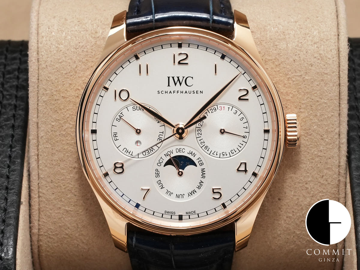 IWC ポルトギーゼ パーペチュアルカレンダー Ref.IW344202 18KREG シルバー文字盤 美品 i8eobsoi