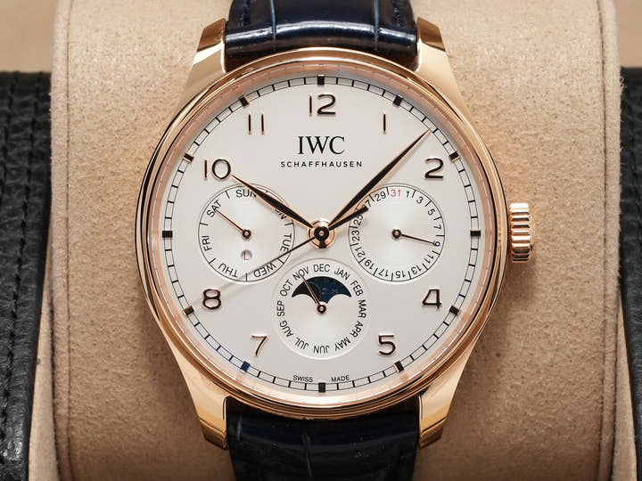 IWC ポルトギーゼ パーペチュアルカレンダー Ref.IW344202 18KREG シルバー文字盤 美品 i8eobsoi