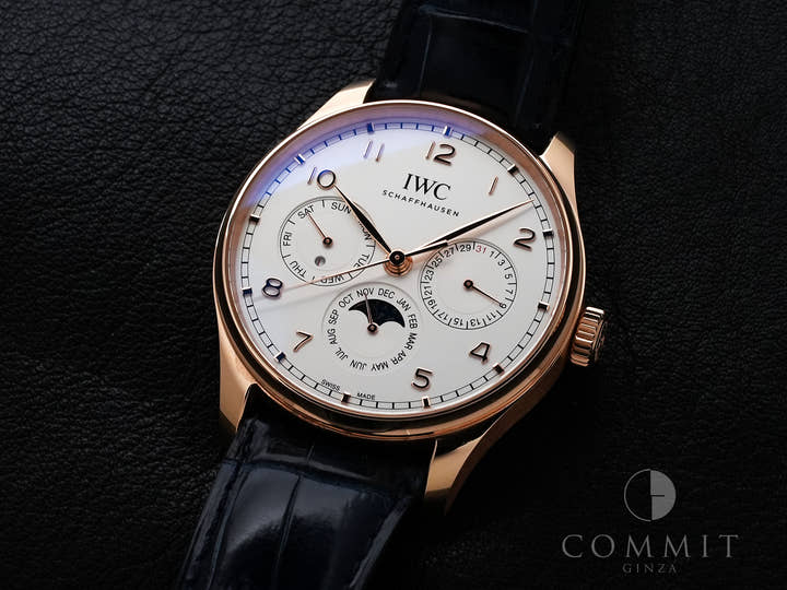 IWC ポルトギーゼ パーペチュアルカレンダー Ref.IW344202 18KREG シルバー文字盤 美品 i8eobsoi