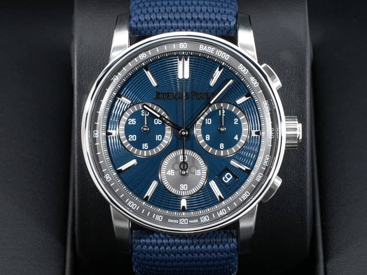 オーデマピゲ CODE 11.59 バイ オーデマ ピゲ クロノグラフ Ref.26393ST.OO.A348KB.01 ステンレススチール ナイトブルー文字盤
