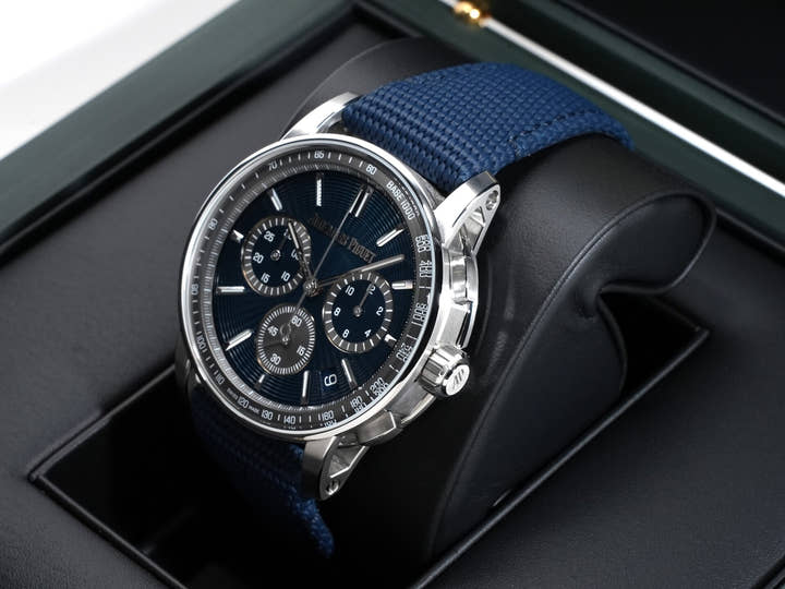 オーデマピゲ CODE 11.59 バイ オーデマ ピゲ クロノグラフ Ref.26393ST.OO.A348KB.01 ステンレススチール ナイトブルー文字盤
