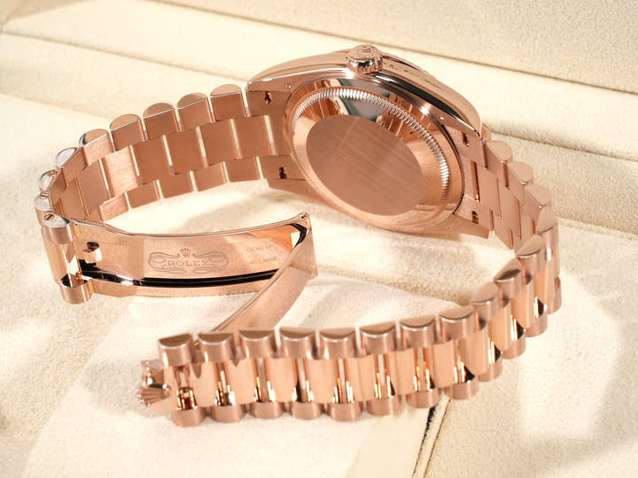 ロレックス デイデイト36 Ref.128235 エバーローズゴールド グリーンアベンチュリン文字盤