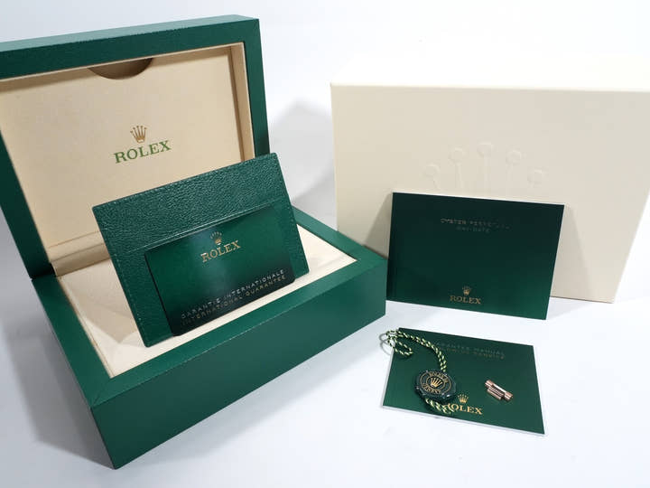 ロレックス デイデイト36 Ref.128235 エバーローズゴールド グリーンアベンチュリン文字盤