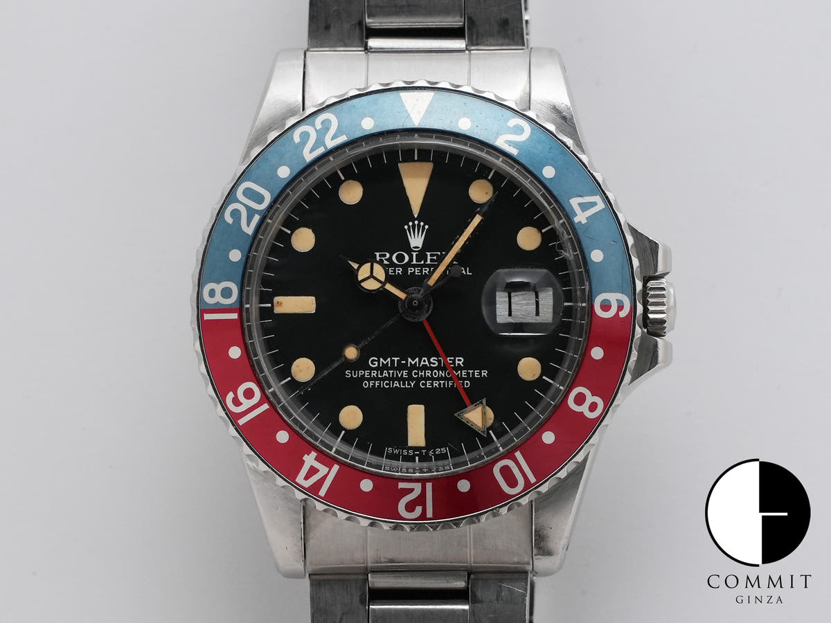 ロレックス GMTマスター Ref.1675 ステンレススチール ブラック文字盤 オイスターブレスレット