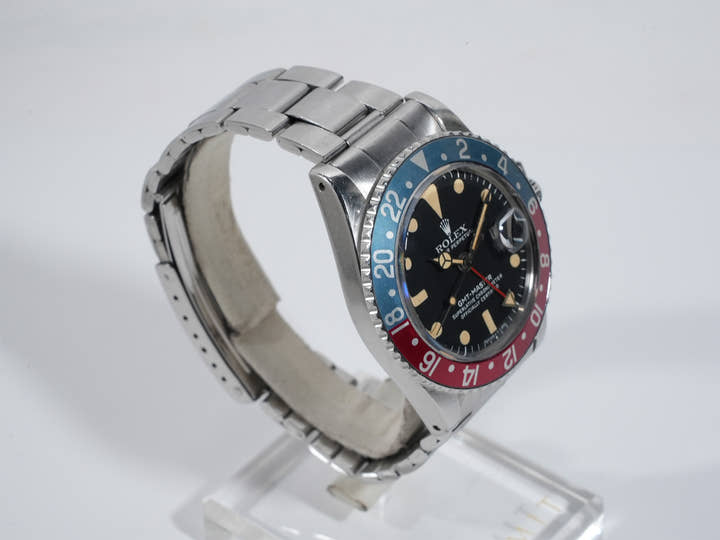 ロレックス GMTマスター Ref.1675 ステンレススチール ブラック文字盤 オイスターブレスレット