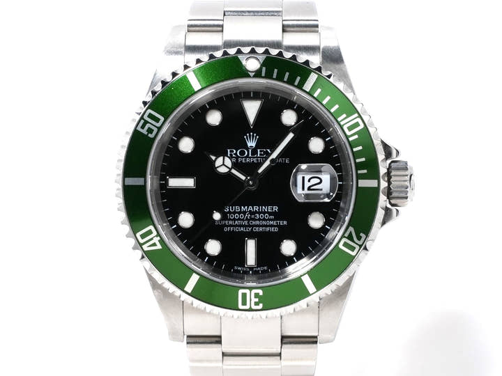 ロレックス サブマリーナー デイト Ref.16610LV ステンレススチール ブラック文字盤