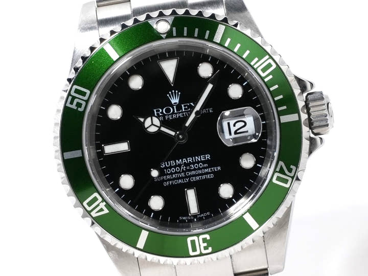 ロレックス サブマリーナー デイト Ref.16610LV ステンレススチール ブラック文字盤