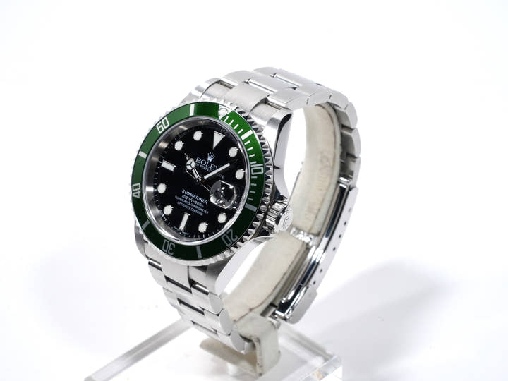 ロレックス サブマリーナー デイト Ref.16610LV ステンレススチール ブラック文字盤