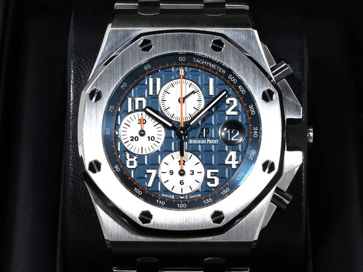 オーデマピゲ ロイヤルオーク オフショア クロノグラフ Ref.26470ST.OO.A027CA.01 ステンレススチール ブルー文字盤