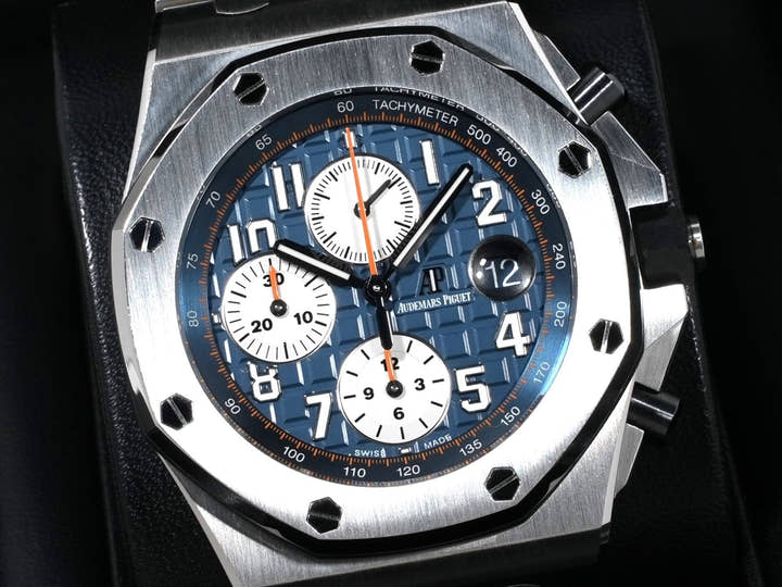 オーデマピゲ ロイヤルオーク オフショア クロノグラフ Ref.26470ST.OO.A027CA.01 ステンレススチール ブルー文字盤