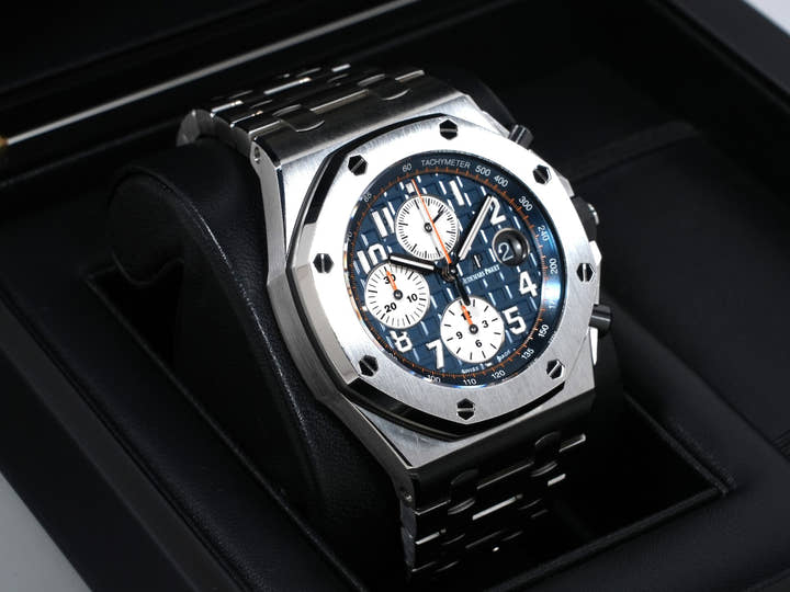 オーデマピゲ ロイヤルオーク オフショア クロノグラフ Ref.26470ST.OO.A027CA.01 ステンレススチール ブルー文字盤