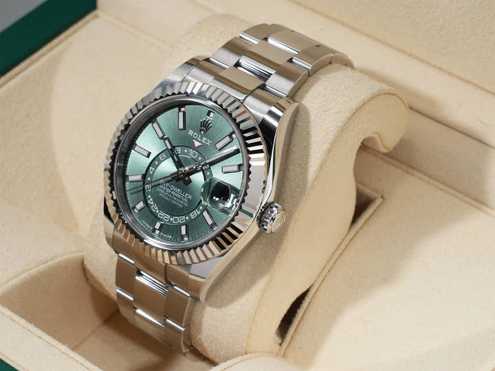 ロレックス スカイドゥエラー Ref.336934 ステンレススチール/ホワイトゴールド ミントグリーン文字盤 オイスターブレスレット