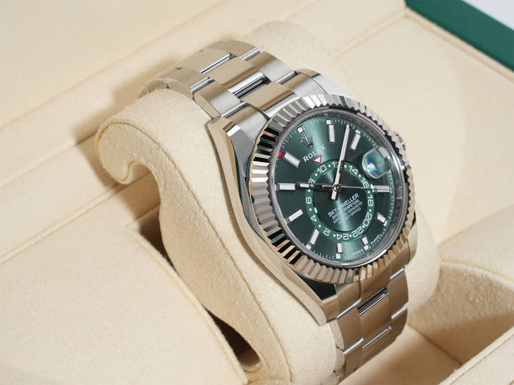 ロレックス スカイドゥエラー Ref.336934 ステンレススチール/ホワイトゴールド ミントグリーン文字盤 オイスターブレスレット