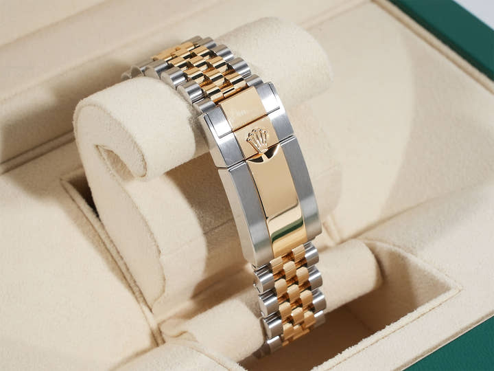 Rolex GMT-Master II Ref. 126713GRNR Stainless Steel/Yellow Gold Black Dial Jubilee Bracelet