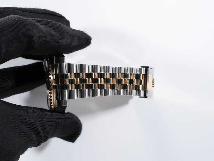 Rolex GMT-Master II Ref. 126713GRNR Stainless Steel/Yellow Gold Black Dial Jubilee Bracelet