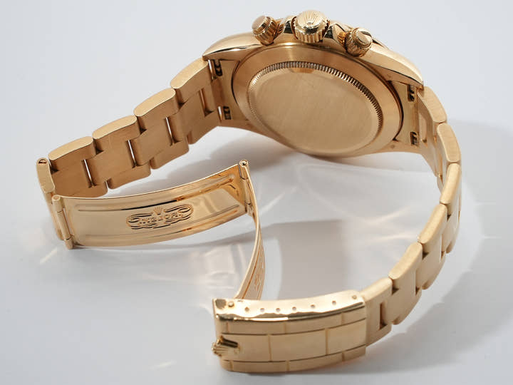 ロレックス デイトナ エルプリメロ Ref.16528 イエローゴールド ブラックx8Pダイヤ文字盤