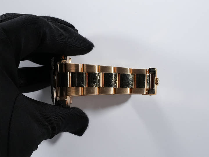 ロレックス デイトナ エルプリメロ Ref.16528 イエローゴールド ブラックx8Pダイヤ文字盤