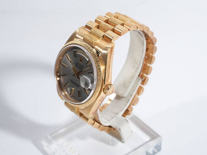 ロレックス デイデイト Ref.18078 イエローゴールド グレー プリントコンピューター文字盤