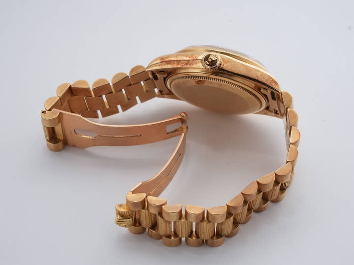 ロレックス デイデイト Ref.18078 イエローゴールド グレー プリントコンピューター文字盤