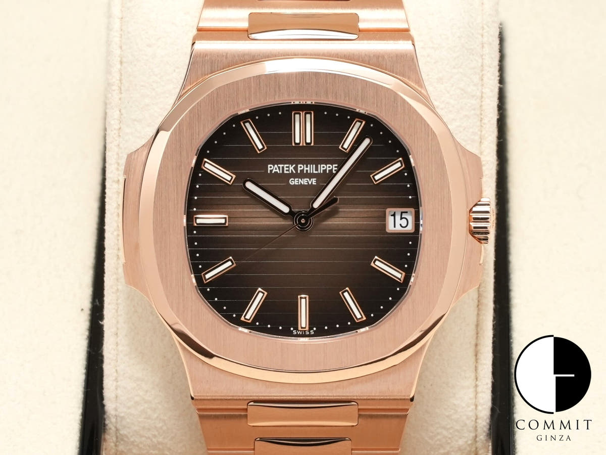 パテックフィリップ ノーチラス Ref.5711/1R-001 ローズゴールド ブラウン・ブラック・グラデーション文字盤