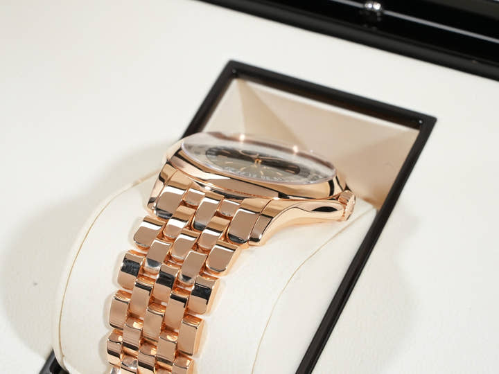 パテックフィリップ コンプリケーション ワールドタイム Ref.5130/1R-001 ローズゴールド シルバー/ブラウン文字盤