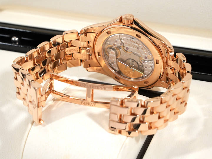 パテックフィリップ コンプリケーション ワールドタイム Ref.5130/1R-001 ローズゴールド シルバー/ブラウン文字盤