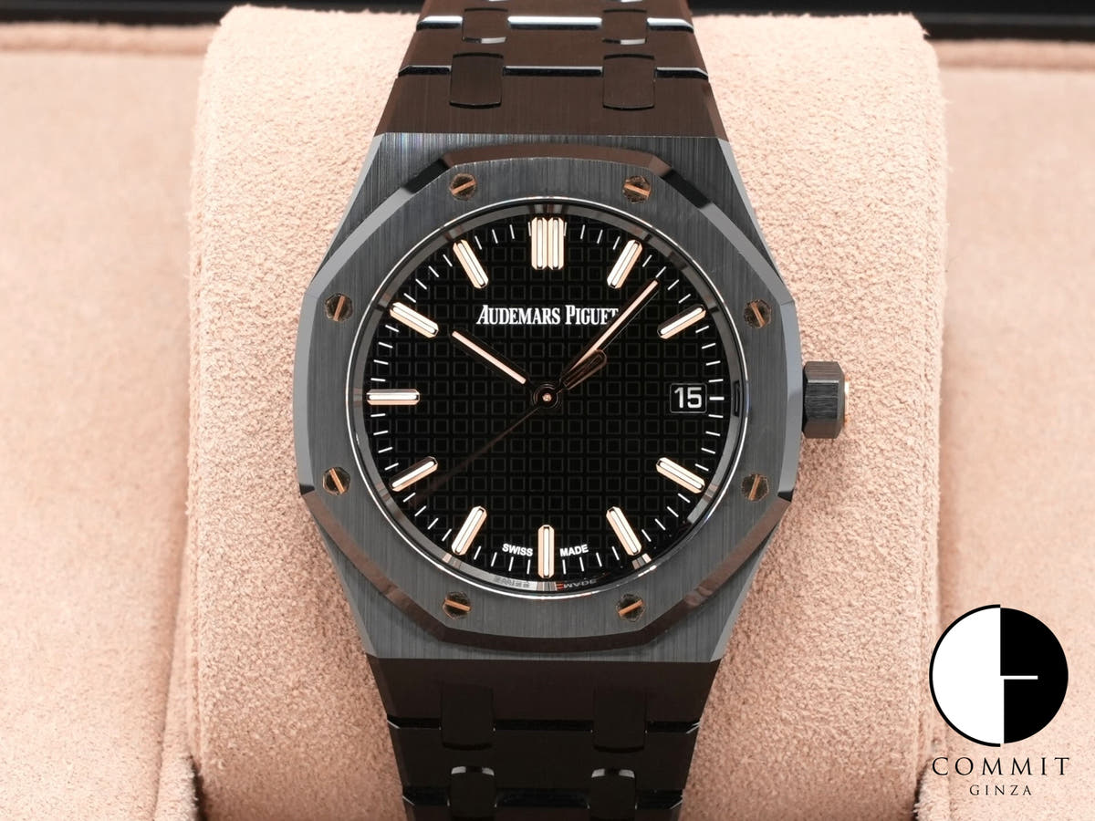 オーデマピゲ ロイヤルオーク Ref.77350CE.OO.1266CE.02.A セラミック レインボータペストリー文字盤