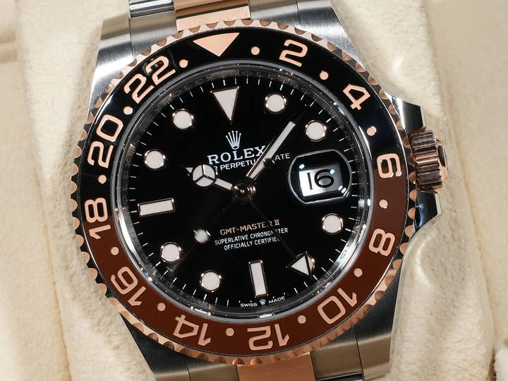 Rolex GMT-Master II Ref. 126711CHNR Stainless Steel/Everose Gold Black Dial