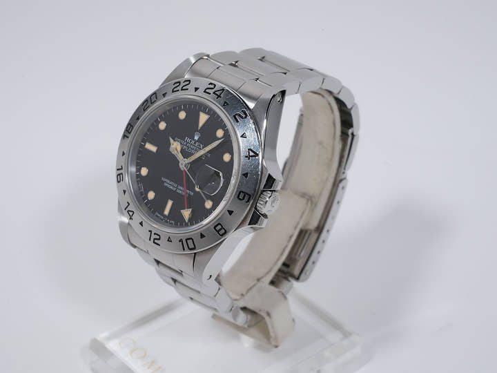 ロレックス エクスプローラーII Ref.16550 ステンレススチール ブラック文字盤 オイスターブレスレット 中古 bsdqwqqt