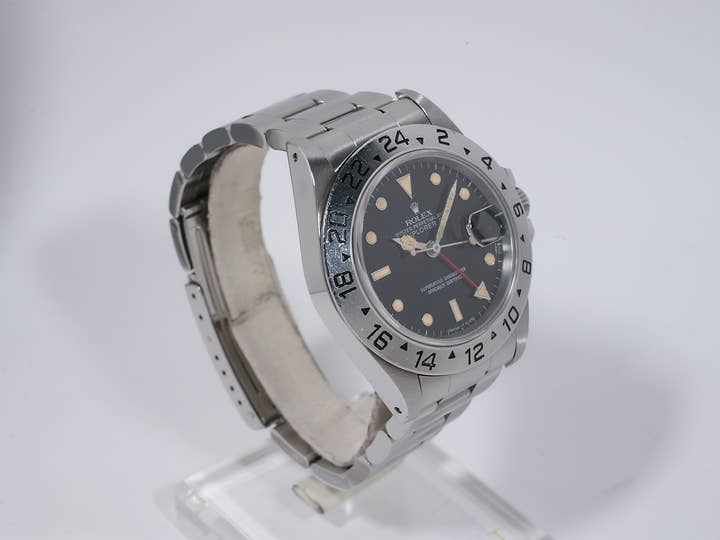 ロレックス エクスプローラーII Ref.16550 ステンレススチール ブラック文字盤 オイスターブレスレット 中古 bsdqwqqt