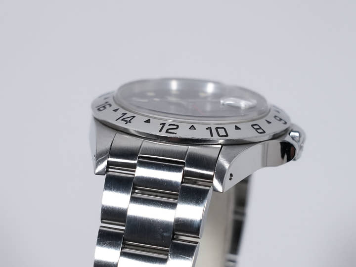 ロレックス エクスプローラーII Ref.16550 ステンレススチール ブラック文字盤 オイスターブレスレット 中古 bsdqwqqt