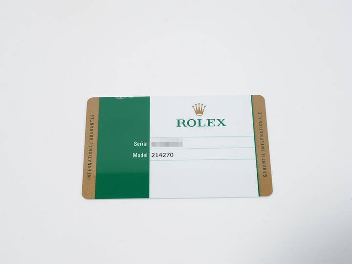 Rolex Explorer I, Mirror Black Dial, Ref. 214270, Stainless Steel