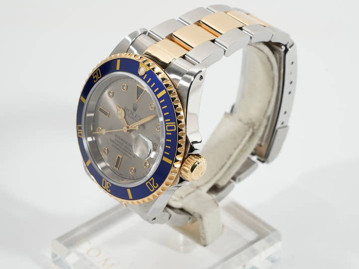 ロレックス サブマリーナー デイト Ref.16613SG ステンレススチール/イエローゴールド グレー文字盤