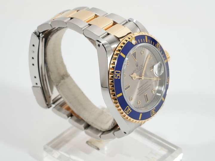 ロレックス サブマリーナー デイト Ref.16613SG ステンレススチール/イエローゴールド グレー文字盤