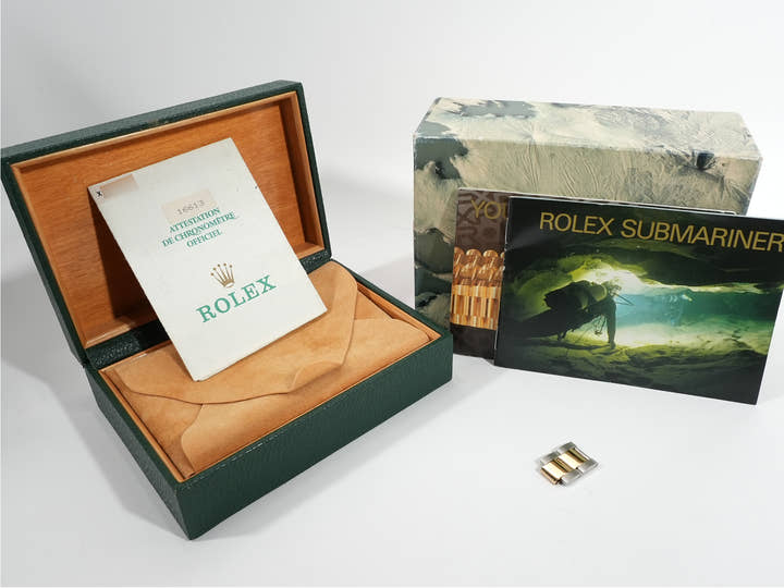 ロレックス サブマリーナー デイト Ref.16613SG ステンレススチール/イエローゴールド グレー文字盤