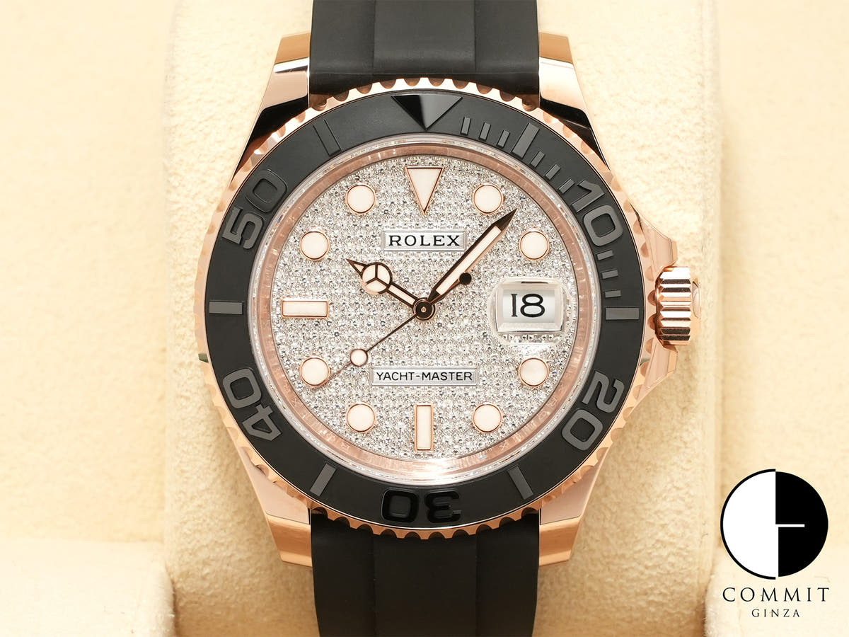 ロレックス ヨットマスター40 Ref.126655 エバーローズゴールド パヴェダイヤモンド文字盤