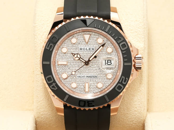 ロレックス ヨットマスター40 Ref.126655 エバーローズゴールド パヴェダイヤモンド文字盤