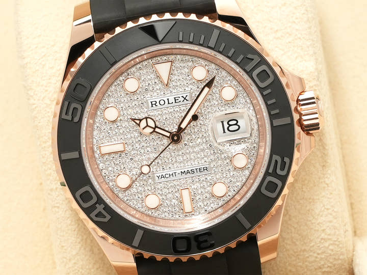 ロレックス ヨットマスター40 Ref.126655 エバーローズゴールド パヴェダイヤモンド文字盤