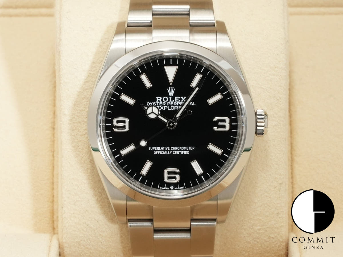 Rolex Explorer 36 Ref. 124270 Stainless Steel Black Dial