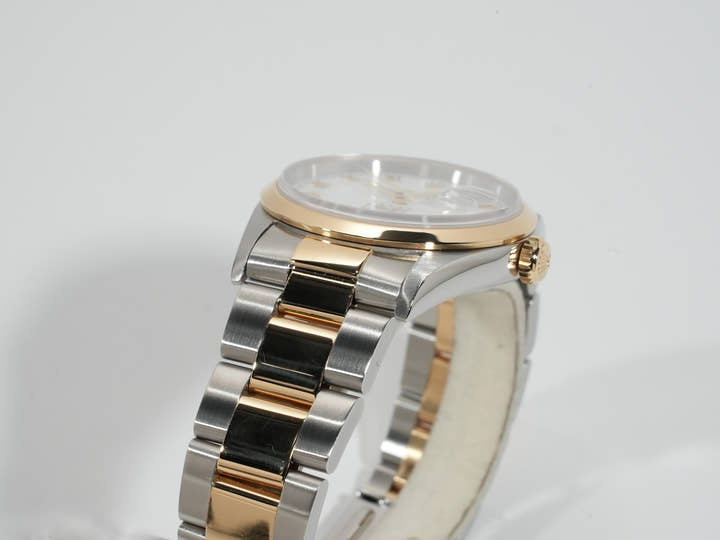 ロレックス デイトジャスト Ref.16203 ステンレススチール/イエローゴールド ホワイト文字盤 オイスターブレスレット