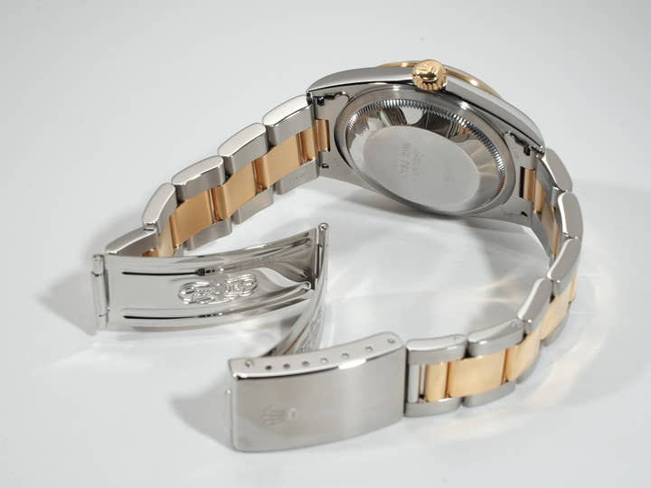 ロレックス デイトジャスト Ref.16203 ステンレススチール/イエローゴールド ホワイト文字盤 オイスターブレスレット