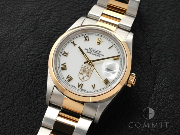 ロレックス デイトジャスト Ref.16203 ステンレススチール/イエローゴールド ホワイト文字盤 オイスターブレスレット