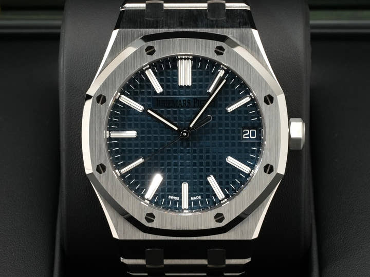 オーデマピゲ ロイヤルオーク 50周年記念 Ref.15510ST.OO.1320ST.01 ステンレススチール ブルー文字盤